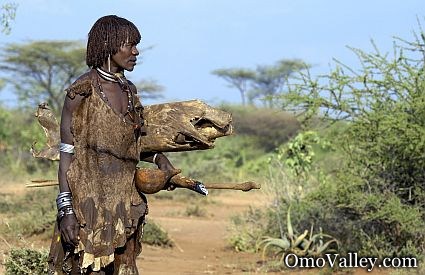 A woman of the Hamer tribe in southern Ethiopia